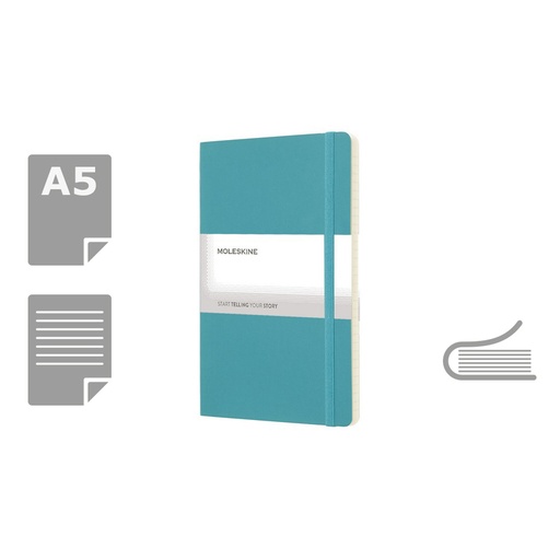 MOLESKINE Notatnik ok. A5 VM303-29 - turkusowy