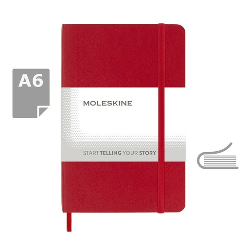 MOLESKINE Notatnik ok. A6 VM205-05 - czerwony