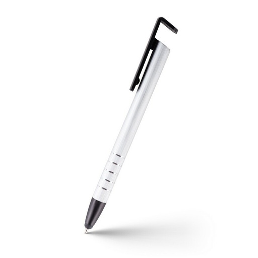 Długopis, touch pen, stojak na telefon | Erran V1816-32 - srebrny
