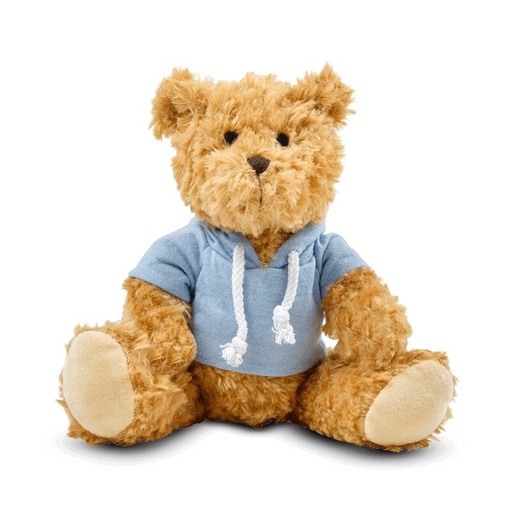 Miś pluszowy z bluzą V7320-23 - błękitny