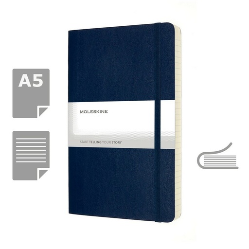 MOLESKINE EXPANDED Notatnik ok. A5 VM308-27 - ciemnoniebieski