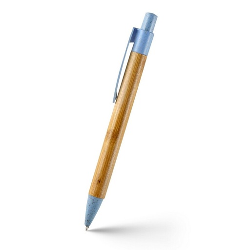 Bambusowy długopis | Brock V1947-11 - niebieski