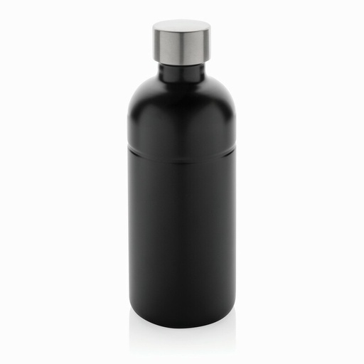 Butelka sportowa 800 ml Soda do napojow gazowanych, stal nierdzewna z recyklingu P435.801 - czarny