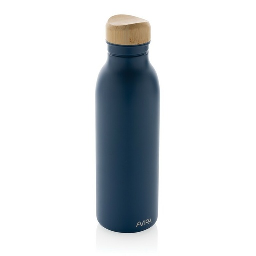Butelka sportowa 600 ml Avira Alcor, stal nierdzewna z recyklingu P438.065 - niebieski