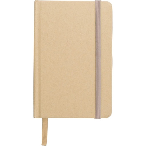 Notatnik A6 z papieru kraftowego z recyklingu V1164-20 - bezowy