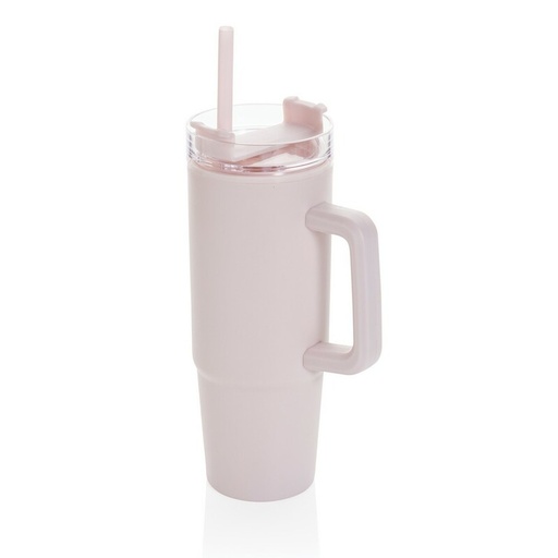 Kubek podrozny 900 ml Tana, plastik z recyklingu P437.1014 - rozowy