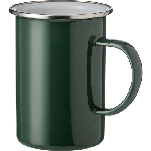 Emaliowany kubek 450 ml V1509-06 - zielony