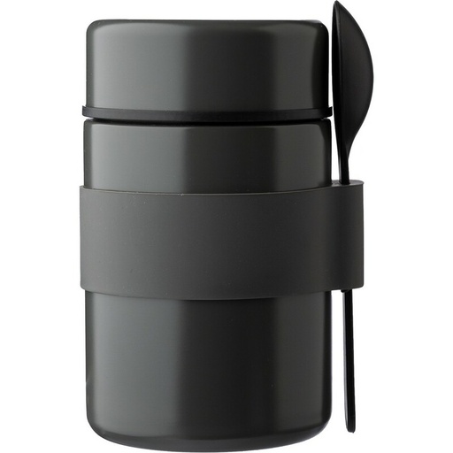 Termiczny pojemnik na żywność 460 ml z łyżeczką VA135-19 - szary