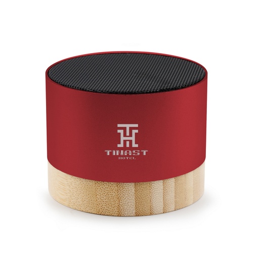 [VA112-05] Głośnik bezprzewodowy 3W z aluminium z recyklingu | Jaquann VA112-05 - czerwony