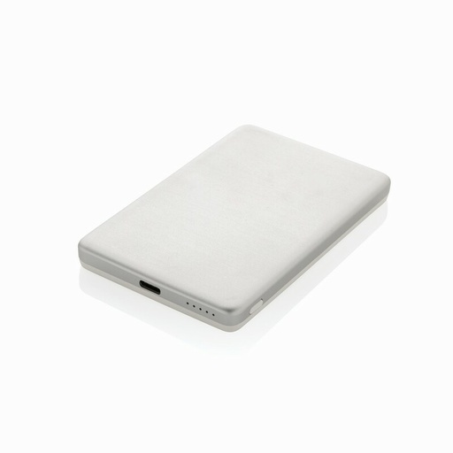 Power bank 5000 mAh, ładowarka bezprzewodowa 5W Orion P322.6002 - srebrny