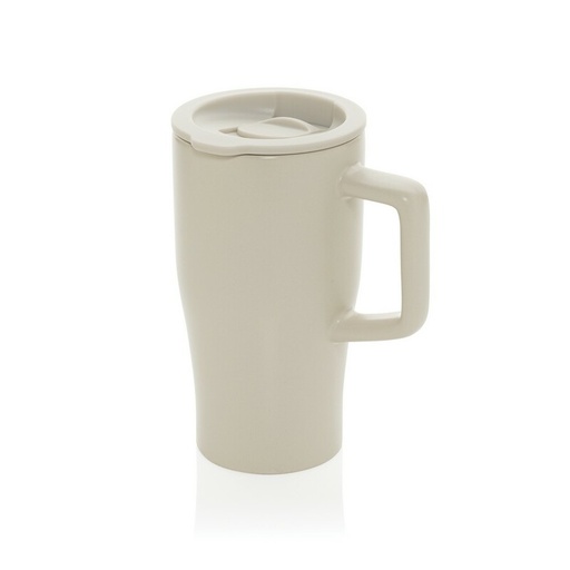 Ceramiczny kubek podrozny 490 ml P437.2219 - szary