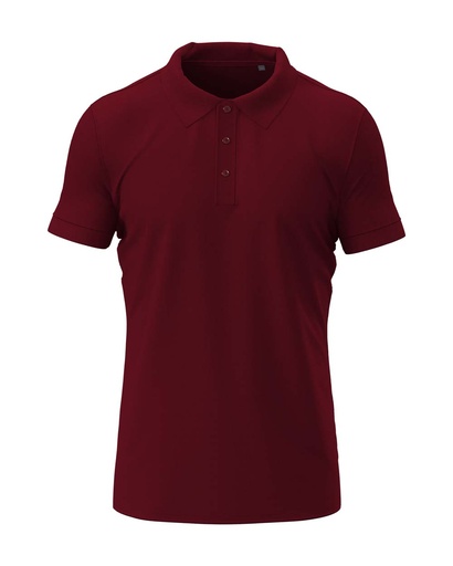 Koszulka Polo Meska Stretch S9640 - Bordeaux