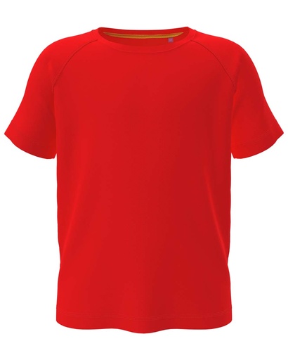 Koszulka Dziecieca Raglan Odprowadzajaca Wilgoc S8570K - Scarlet Red