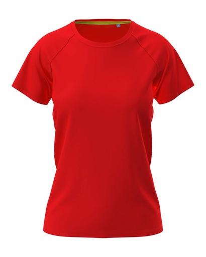 Damska koszulka sportowa z raglanowym rękawem S8500 - Scarlet Red