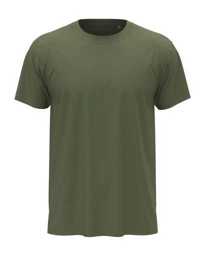 T-shirt Klasyczny Unisex Melanżowy S140 - Military Green