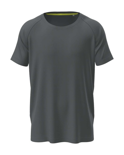 Koszulka Sportowa Raglanowa Odprowadzająca Wilgoć S8410 - Slate Grey (Solid)