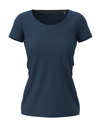 T-shirt damski slim S9700 - Navy Blue