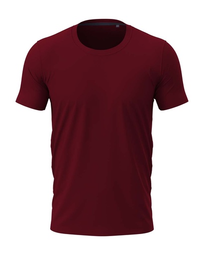 Koszulka Meska Slim Bawelniana S9600 - Bordeaux