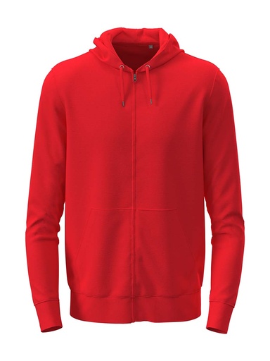 Bluza dresowa z kapturem i zamkiem ST4500 - Scarlet Red