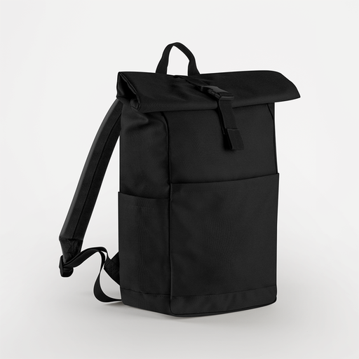 Plecak Roll-Top Recyklingowany Poliester Wodoodporny BG186 - Black