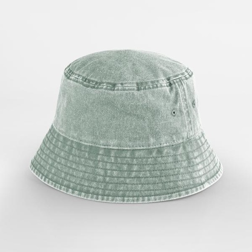 Kapelusz Bucket Bawelniany Vintage Ochrona UV CB688B - Vintage Sage Green