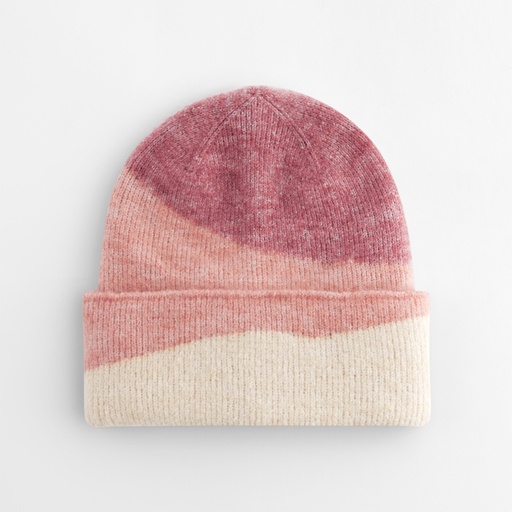 [CB532-1000410553] Modna czapka beanie CB532 - Rose & Peach & Vanilla