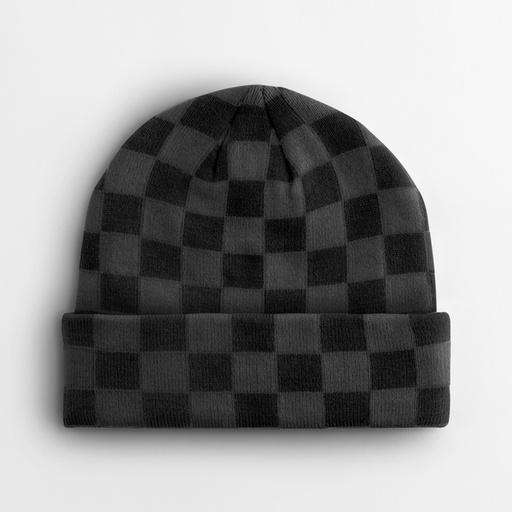 [CB531-1000410546] Stylowa czapka beanie CB531 - Black & Charcoal