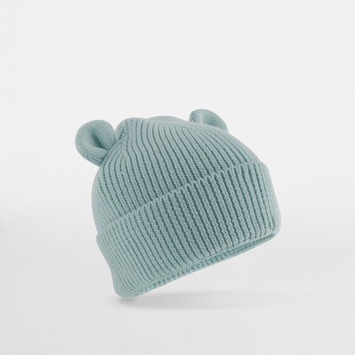 Czapka Dziecięca Beanie Bawełniana Z Uszami CB340A - Dusty Turquoise