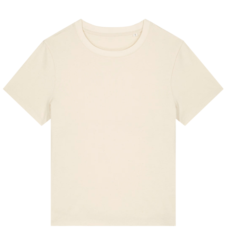 Damski ikoniczny t-shirt STTW172 - Natural Raw