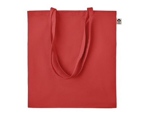 Torba Bawelniana Organiczna Dlugie Uchwyty LB04091 - Red