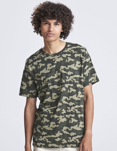 T-shirt Klasyczny Wzor Moro JT034 - Green Camo