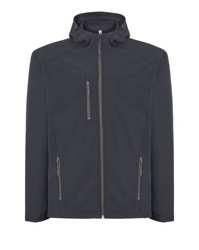 Miękka męska kurtka softshell z kapturem SOFTSHELL HOOD - Navy