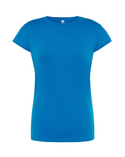 Damski t-shirt slim JHK152 - Aqua