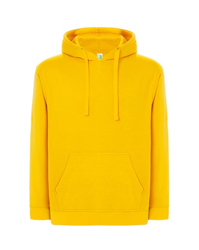 Bluza z kapturem i kieszenią kangurką JHK421 - Gold Fluor