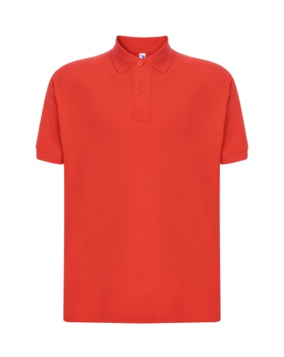 Męskie Polo Regular JHK510 - Warm Red