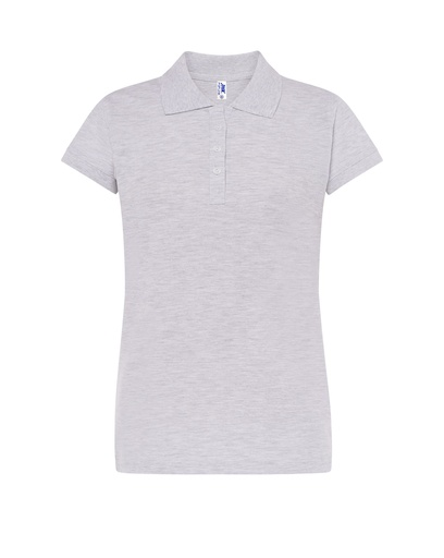 Damska koszulka polo Slim JHK511 - Ash Melange