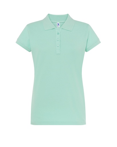 Damska koszulka polo Slim JHK511 - Mint Green