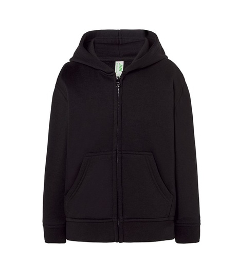 Bluza z kapturem dziecieca na zamek JHK425 - Black