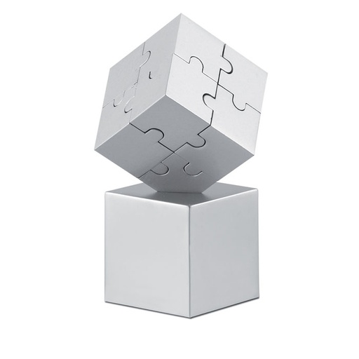 Magnetyczne puzzle 3D AR1810-16 - Srebrny Mat