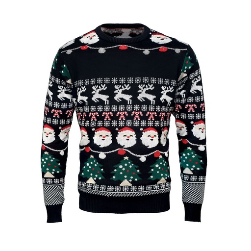 Swiateczny sweter LED L/XL CX1554-03 - Czarny
