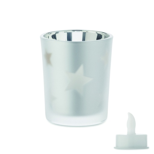 Świeczka tealight LED - Srebrny Mat