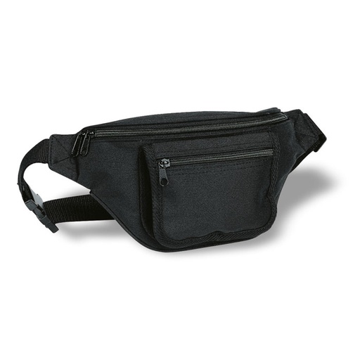 Torba na biodro z kieszenia KC5810-03 - Czarny