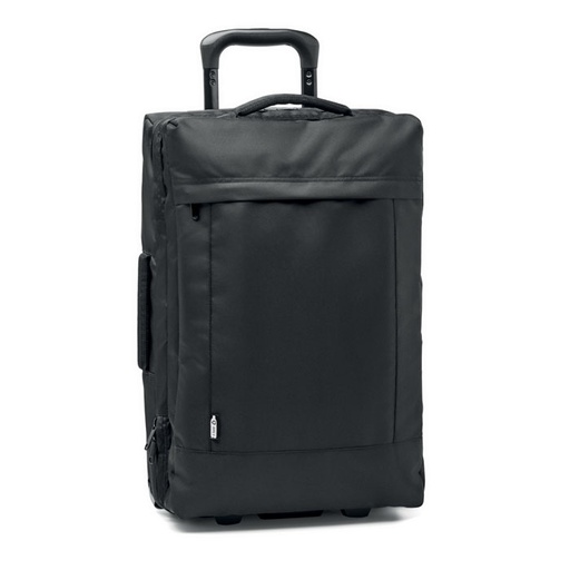 Walizka z 600D RPET MO2055-03 - Czarny