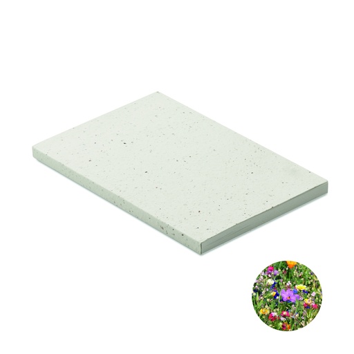 Notes A5 z papieru siewnego MO2082-06 - Bialy