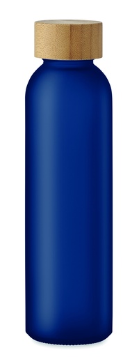 Butelka z matowego szkla500 ml MO2105-23 - Przezroczysty Niebieski