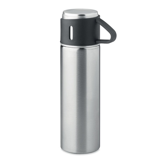 Butelka dwuscienna 420 ml MO2117-16 - Srebrny Mat