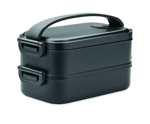 Lunch box z PP z MO2119-03 - Czarny