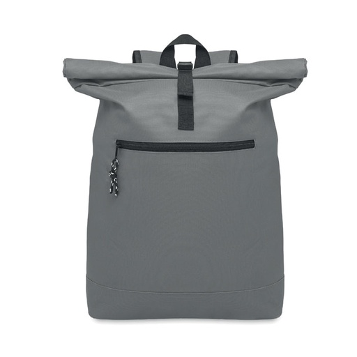 Plecak rolltop poliester 600D - Kamienny Szary