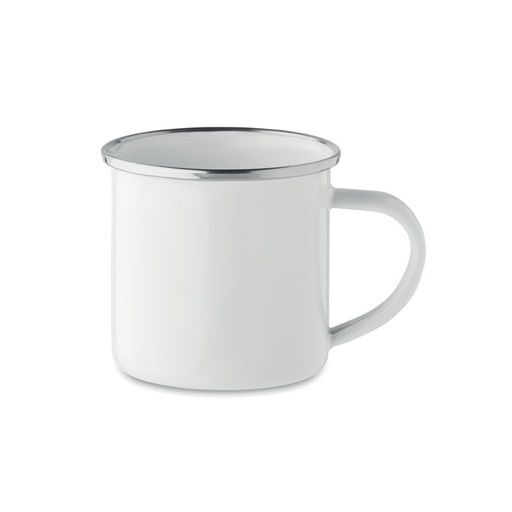 Emaliowany kubek sublimacyjny MO2202-06 - Bialy