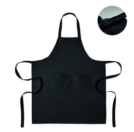 Fartuch bawełna org. 240gr/m² - Czarny